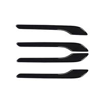 VIYOLI Car Outer Door Handle For Tesla For Model 3 For Model Y Gloss Black ABS Car Door Handle Sticker Accessories External Door Cover Paste Carbon Fiber Pattern 4Pcs/Set (Color : Gloss Black)