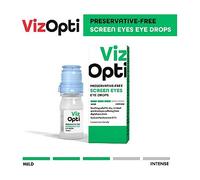 VizOpti Screen Eyes Eye Drops - Relief for Digital Eye Strain | Hydrating & Lubricating Drops with Sodium Hyaluronate, Preservative-Free, Contact Lens Friendly