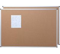 VIZ-PRO Cork Notice Board, 2 Pack, 120x90 cm, Silver Aluminium Frame