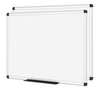VIZ-PRO Dry Erase Board 110 x 75 cm, 2 Pack, Wall Mounted Whiteboard