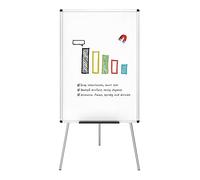 VIZ-PRO Flipchart Easel Whiteboard, Magnetic Dry Wipe Board 90 x 60 cm
