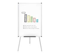 VIZ-PRO Light Melamine Tripod Whiteboard/Flipchart Easel, 90 x 60 cm