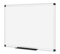 VIZ-PRO Magnetic Whiteboard with Silver Aluminium Frame, 120 x 90 cm