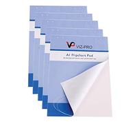 VIZ-PRO Standard Easel Pads, A1 Flipchart Paper Pad, 25-Sheets/Pad, 5-Pads/Pack