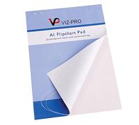 VIZ-PRO Standard Easel Pads/ A1 Flipchart Paper Pad, 841 x 594mm, 25-Sheets/Pad