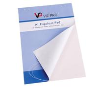 VIZ-PRO Standard Easel Pads/ A1 Flipchart Paper Pad, 841 x 594mm, 25-Sheets/Pad
