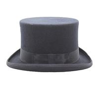 viz-uk wear Quality 100% Wool Hand Made Wedding Event Felt Top Hat 13 Colours Available Navy