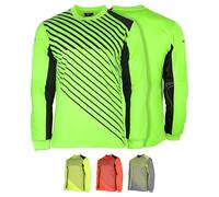 Vizari Arroyo Soccer Goalkeeper Jersey Long Sleeve Padded Goalie Shirt for Maximum Protection and Performance - Green/Black, Size - Adult Medium