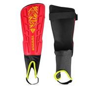 Vizari Malaga Shin Guard, Red/Yellow, Small