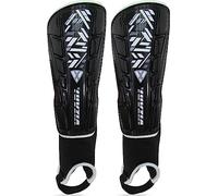 Vizari Malaga Soccer Shin Guard for Kids| Youth Soccer Shin Guard | Lightweight and Breathable Child Calf Protective Gear Soccer Equipment | Black/White | XS- YOUTH