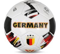 Vizari New Country Series National Team Soccer Ball - Germany White, Size 3| Durable Soft & Spongy Synthetic & Rubber Ball | Perfect for Outdoor Training, Fun Play, Matches & Beaches