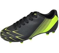 VIZARI Ranger Boys FG Football Boots - Durable Kids Firm Ground Football Shoes for Indoor & Outdoor Play - Comfortable & Easy-Fit Youth Soccer Trainers Black Green