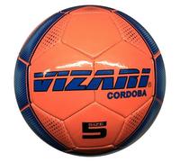 VIZARI Sports Cordoba Football Ball | Unique Graphics | Footballs for Kids & Adults | Available in 5 Colours (Orange, Size 5)