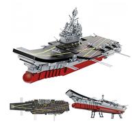VizBrou Aircraft Carrier Battleship Building Block Set, 1477 PCS Large Size Military Battle Ship Cruiser Buidling Bricks Model Toys with Fighter Jets for Adults, Kids, Boys Ages 6+
