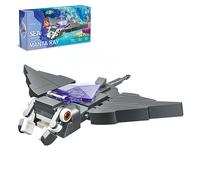 VizBrou Animal Fish Building Blocks Set, 84 PCS Creative Ocean Manta Ray Model Toys Construction Kit, Party Favors Classroom Prizes Rewards Gifts for Kids Boys, Girls, Ages 6+
