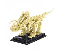 VizBrou Animal Fossils Building Set, Dinosaur World Skull Building Model Kit, 496PCS Triceratops Dino Skeleton Bone Model Construction Building Toy Set for Girls Boys Kids Adults, Decor