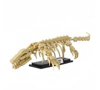 VizBrou Animal Fossils Building Set, Dinosaur World Skull Building Model Kit, 498PCS Mosasaurus Dino Skeleton Bone Model Construction Building Toy Set for Girls Boys Kids Adults, Decor