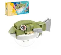 VizBrou Animal Pufferfish Building Blocks Set, 81 PCS Creative Ocean Model Toys Construction Kit, Party Favors Classroom Prizes Rewards Gifts for Kids Boys, Girls, Ages 6+