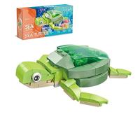 VizBrou Animal Turtle Building Blocks Set, 84 PCS Creative Ocean Model Toys Construction Kit, Party Favors Classroom Prizes Rewards Gifts for Kids Boys, Girls, Ages 6+