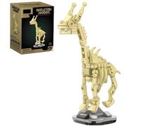 VizBrou Animals Fossil Skeleton Building Blocks Set, Jurassic Educational Science Giraffe Skeleton Bone Construction Kit for Home & Office Decor, Prehistoric Fossil Model Toys, 125 PCS