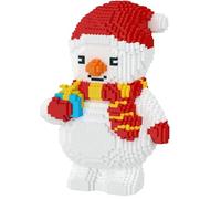 VizBrou Christmas Santa Claus Building Blocks Set, Mini Bricks Festive Holiday Construction Kit with Reindeer, Christmas Tree & Snowman, DIY Winter Scene Model Toys for Kids & Adults, 3390 PCS