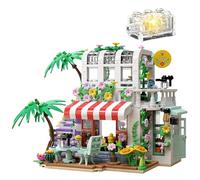 VizBrou Flowers House Building Blocks Set, City Plants Flower Garden Street View Architecture Construction Model Kit, DIY Gift for Woman, Girls Ages 6+ Years Old, Valentine's Day, Birthday, 755 PCS