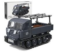 VizBrou German Military RSO-01 Tractor Building Blocks Set, Army Truck Construction Kit, WW2 Vehicle Armored Model Toys Home Office Decor, Creative Present for Kids Aged 6+, 339 PCS