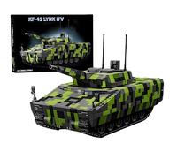 VizBrou KF41 Lynx Infantry Fighting Tank Building Blocks Set, WWII German Army Construction Kit, Assault Military Vehicle Brick Toys for Teens & Adults, Collectible Gift for History Fans, 2708 PCS
