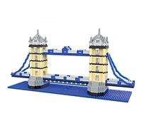 VizBrou London Bridge Building Blocks Set, 3D Famous Landmark Series Model Architectural for Kids, Adults, Creative Gift for History and Architecture Fans, 1600+ PCS