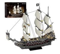 VizBrou Mary Ship Building Block Set, 1055 PCS Collectible Warship Model Toys for Home Decor, Fun DIY Construction Kit with Detailed Sails, Creative Gift for Kids & Adults Aged 14+