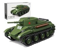 VizBrou Military Tank Building Blocks Set, Army Truck Construction Kit, WW2 Soviet Armored Vehicle Car Model Toys Home Office Decor, Creative Present for Kids Aged 6+, 392 PCS