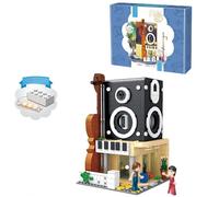 VizBrou Music House Building Sets, City Musical Instruments Building Blocks Street View Modular Architecture Collection Kit for Boys, Girls, Musicians, Music Lovers, Jazz Fans, 746 PCS