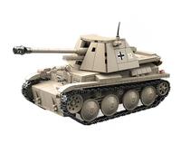 VizBrou Panzer IV Ausf. G Tank Building Blocks Set, WWII German Brummbär Assault Military Vehicle Brick Toys for for Kids & Adults, Collectible Construction Gift for History Fans, 661 PCS