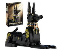 VizBrou Pharaoh Dog Building Blocks Set, Ancient Egyptian Animal Model Kit, Pharaoh Hound Creative Brick Construction Home Office Decor Toy Gift for Boys and Adults, 1028 PCS