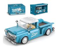 VizBrou Pickup Truck Building Kit, 297 Pcs American Technology Pickup Truck Model Car Building Blocks Set with Container Display Box, Collectible Gift for Adults, Kids Aged 6+
