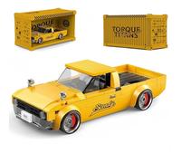 VizBrou Pickup Truck Building Kit, 324 Pcs American Technology Pickup Truck Model Car Building Blocks Set with Container Display Box, Collectible Gift for Adults, Kids Aged 6+