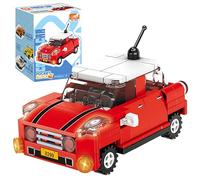 VizBrou Power Pull-Back Retro Car Building Blocks Set, 113 PCS Speed Champion Technik Racing Car Model Toys, Classic Compact Vehicle Construction Toys for Adults, Boys Aged 6+