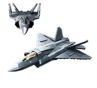 VizBrou QM23037 Carrier Based Fighter Building Blocks Set, 689 PCS Creative Aircraft Warship Model Toys, Fun DIY Exploration Starship Construction Kit for Home Decor, Perfect for Aviation Enthusiasts