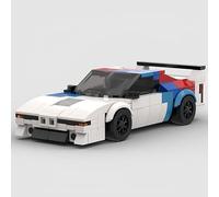 VizBrou Racing Car Building Blocks Set, 337 PCS MOC Technik Racing Supercar Display Model, Speed Champion Sports Car Collectible Vehicle Construction Toys for Adults, Boys Aged 6+