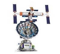 VizBrou Radio Telescope Building Blocks Kit, 1053 PCS Astronomy Science Construction Toys with Adjustable Dish, Space Shuttle Exploration Educational STEM Space Model Gift for Teens & Adults Aged 6+