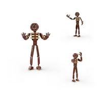 VizBrou Rainbow Building Blocks Set, Brown Friends Door Monster Building Model Kit, 389PCS Collectible Horror Theme Monster Game Building Toy for Adult Kids, Home Office Decor Ideal