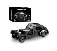 VizBrou Retro Racing Car Speed Champion Building Blocks Set, 1:24 Scale Bugattti Atlantic Sports Saloon Car Building Model Kit, 278PCS Compatible LG Vintage Supercar Model Toys Gift for Adults Kids