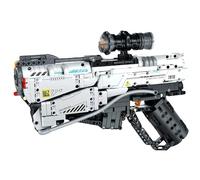 VizBrou Space Mechanical Gun Building Blocks Set for Adults, Technik Shootable Gun Collectible Model Toys with flexible Target & Bullets Gift for Military Fan, Boys Aged 12+ Years Old, 896 PCS