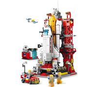 VizBrou Space Shuttle Building Blocks, 1083 PCS Exploration STEM Educational Space Rocket Construction Model Toy with Rocket & Launch for 6+ Years Old Boys Girls Adults