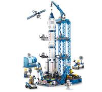 VizBrou Space Shuttle Building Blocks, 1093 PCS Exploration STEM Educational Space Rocket Construction Model Toy with Rocket & Launch for 6+ Years Old Boys Girls Adults