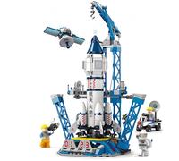 VizBrou Space Shuttle Building Toys, 452 PCS Exploration STEM Space Rocket Educational Construction Building Blocks Model Toy with Rocket & Launcher for 6+ Years Old Boys Girls Adults