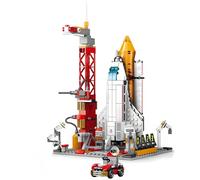 VizBrou Space Shuttle Building Toys, 494 PCS Exploration STEM Space Rocket Educational Construction Building Blocks Model Toy with Rocket & Launcher for 6+ Years Old Boys Girls Adults
