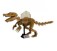 VizBrou Spinosaurus Dinosaur Skeleton Building Blocks Set, Jurassic Prehistoric Dino Skeleton Bone Construction Kit, Animal Prehistoric Fossil Model Toys for Boys Kids Adults, 321 PCS