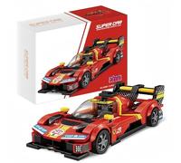 VizBrou Super Sports Car Building Blocks Set, Le Mans Ferrari Retro Racing Car, 311PCS Speed Champion Collectible, Compatible Model Toys Gift for Adults & Kids
