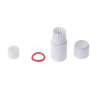 VizGiz 4 Sets RJ45 Waterproof Connector Cap Cover for Outdoor Network IP Camera CCTV Pigtail Cable POE NVR System Connection Lid Adapter Weatherproof Protector (4 Parts/Set), White